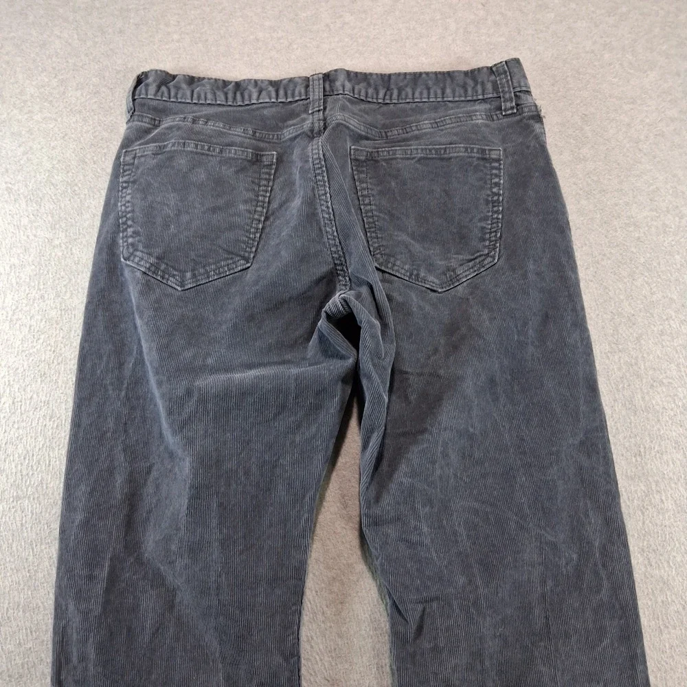 Banana Republic Corduroy Pants Men 33x30 Gray Vintage Straight Stretch